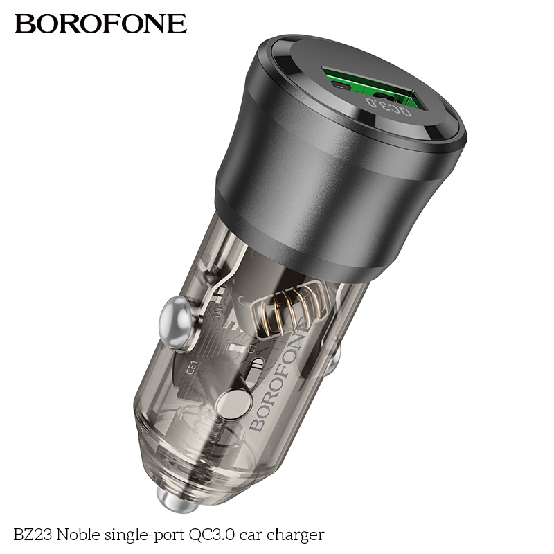 BOROFONE BZ23 Noble single-port QC3.0 car charger NZ 4